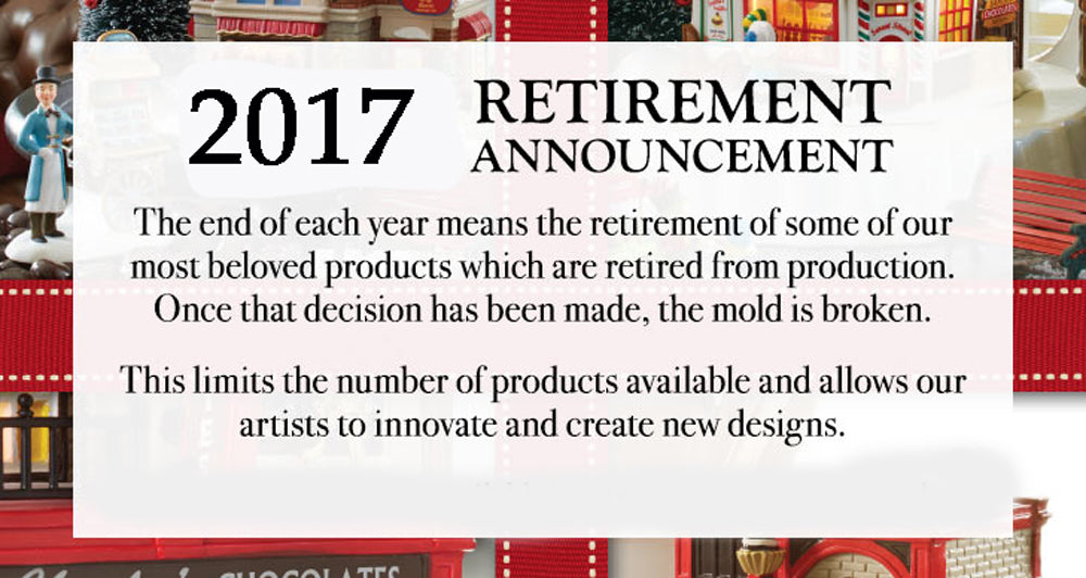 Department 56 Announces Retirement List 2017