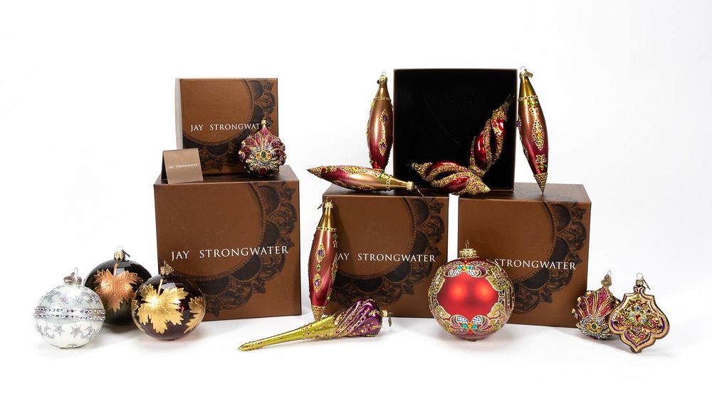 Jay Strongwater Ornament Collection