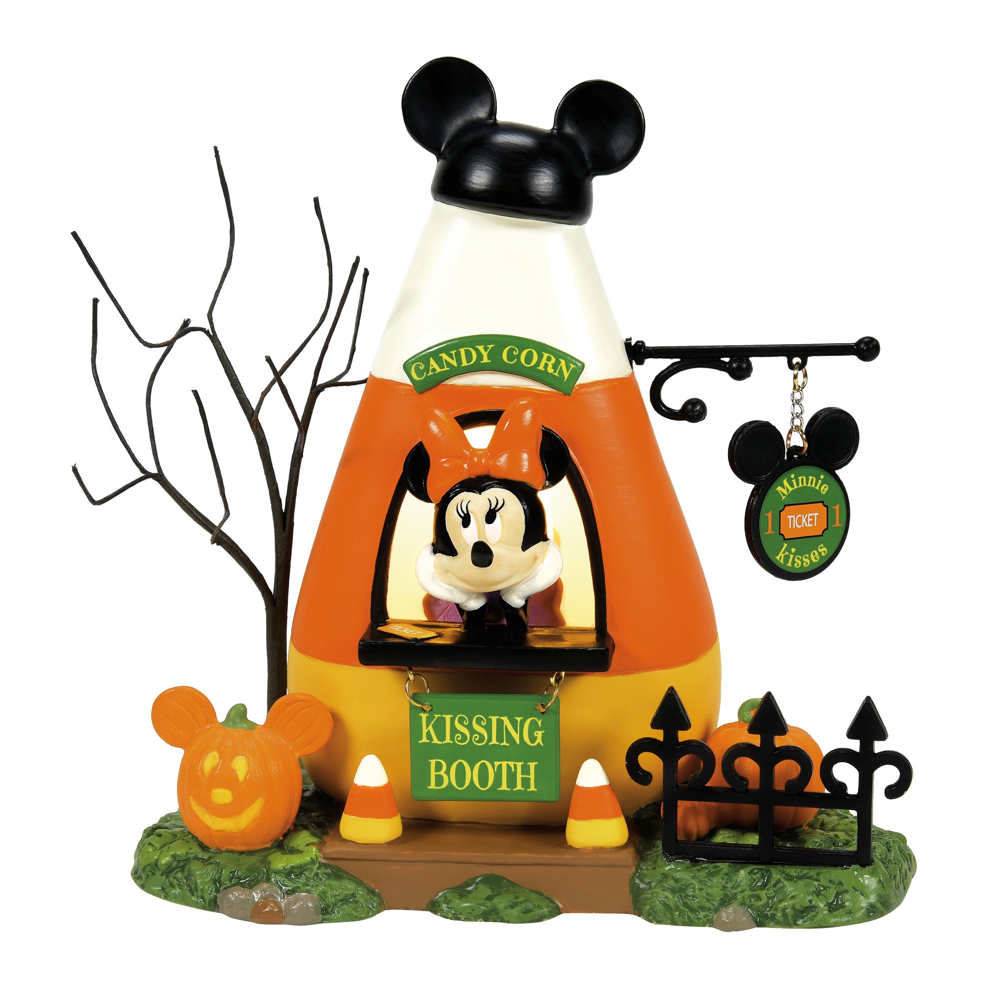 Disney Halloween on sale Village 12pc Mickey Minnie Donald Goofy Pluto Daisy Lights-Up